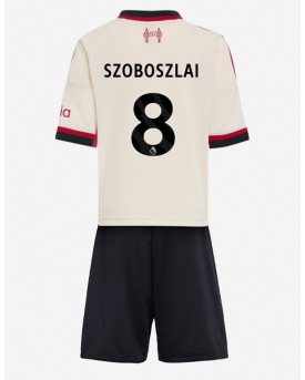 Billige Fotballdrakt Liverpool Dominik Szoboszlai #8 Replika Bortedraktsett Barn 2025-26 Kortermet (med bukser)